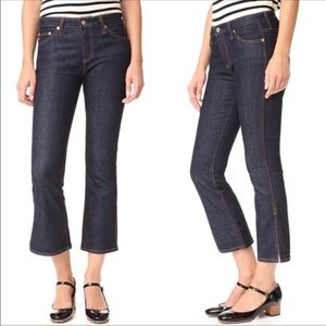 AG Adriano Goldschmied the Jodi Cropped Side Slit High Rise Jeans Sz 27